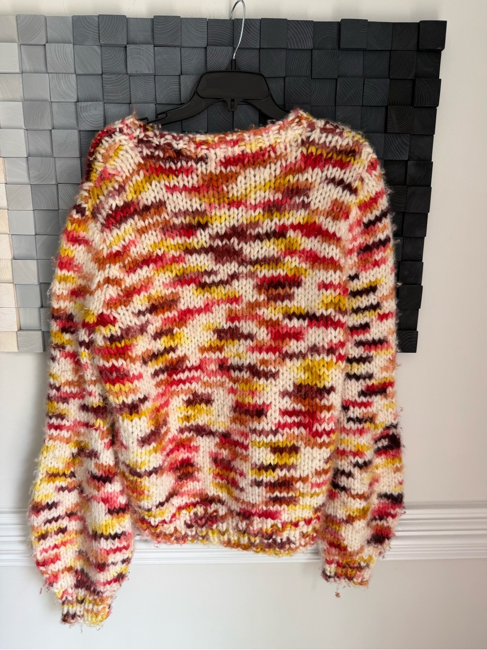Gabriela Hearst Cashmere Multicolor Knit Sweater in Cream, Red, Yellow, Brown - Picture 4 of 14